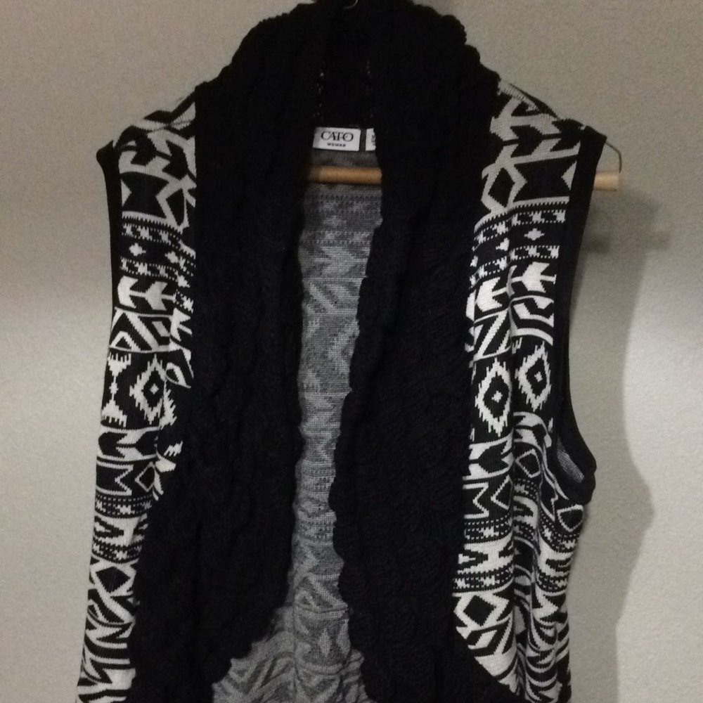 Cato's Aztec Design Vest